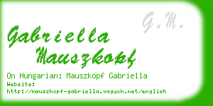 gabriella mauszkopf business card